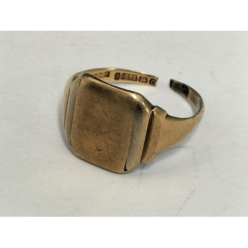 157 - Scrap 9ct Gold 375 Ring. Weight 3.8 Grams