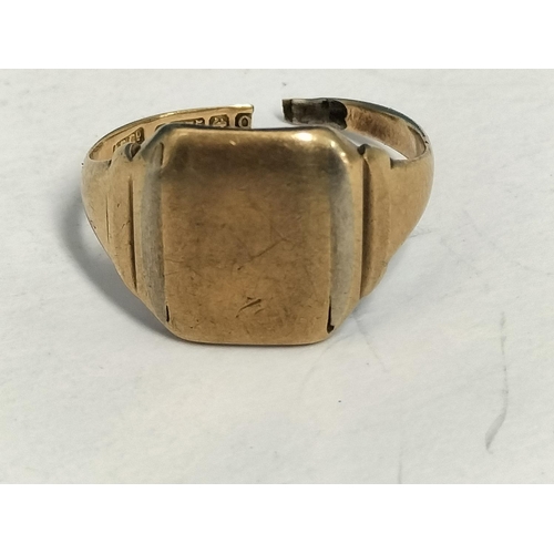 157 - Scrap 9ct Gold 375 Ring. Weight 3.8 Grams
