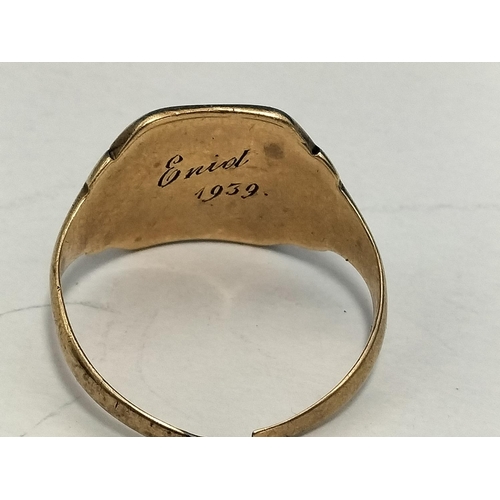 157 - Scrap 9ct Gold 375 Ring. Weight 3.8 Grams