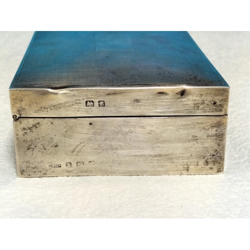 158 - Silver Cigarette Box. 4cm High, 12cm x 9cm.