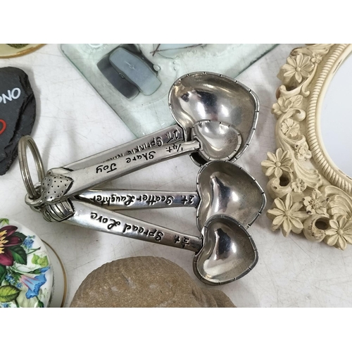 16 - Collection of Mixed Items to include Edinburgh Crystal Decanter, Hand Mirror, Figures, etc.