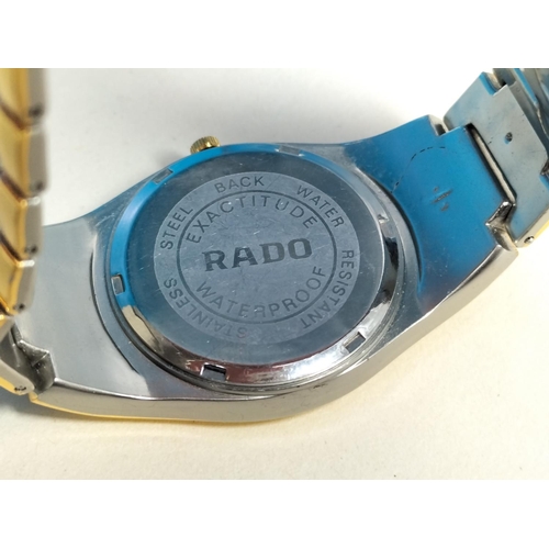 165 - RADO Quartz Two-Tone Stainless Steel Gent's Watch W/O.