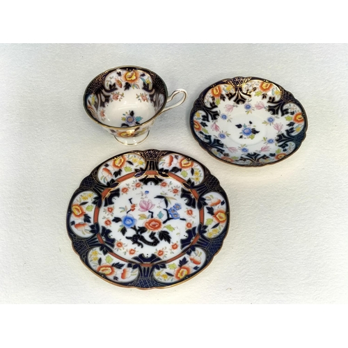 243 - Wileman Foley Imari Pattern Trio. Pattern No 8156, c1890-1900.