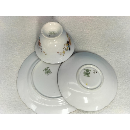 243 - Wileman Foley Imari Pattern Trio. Pattern No 8156, c1890-1900.