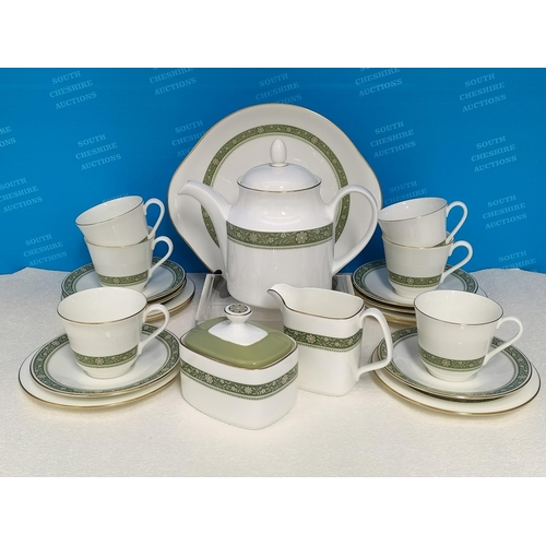 251 - Royal Doulton 22 Piece Tea Set in the 'Rondelay' Pattern H5004 to include Tea Pot, Milk Jug, Lidded ... 