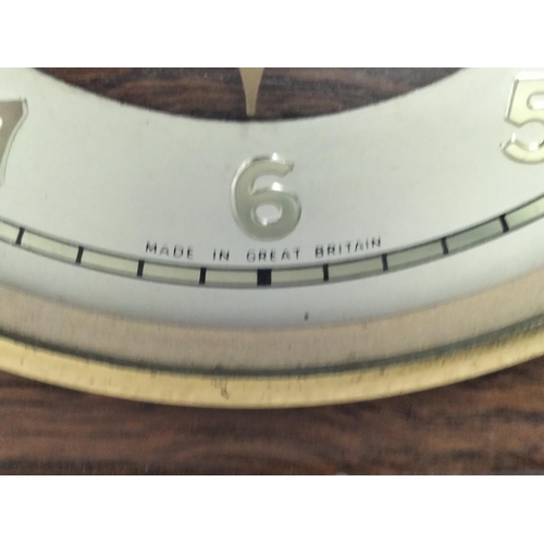 253 - Vintage Smiths Wooden Cased Mantel Clock. W/O