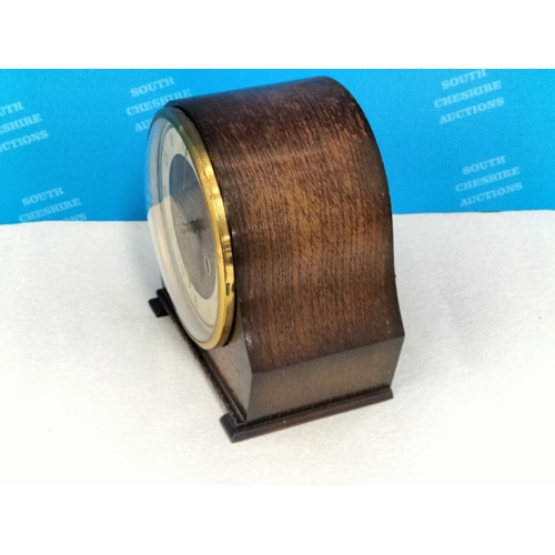 253 - Vintage Smiths Wooden Cased Mantel Clock. W/O