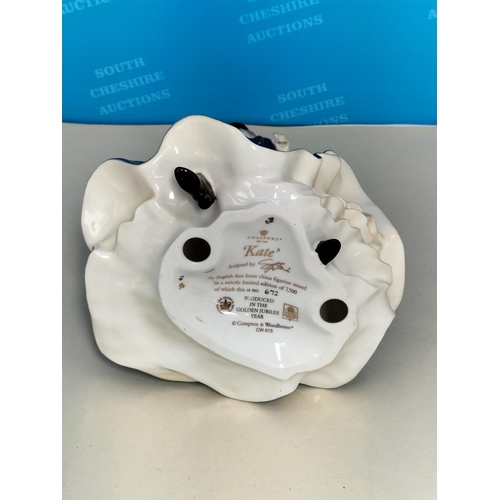 283 - Coalport for Compton & Woodhouse Limited Edition 672/7,500 Figure 'Kate' CW615. Produced in the Gold... 