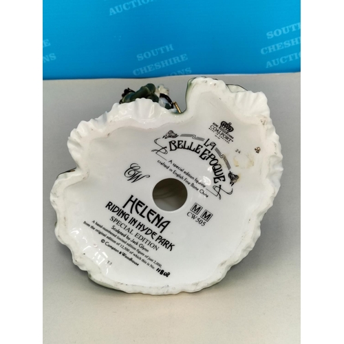 284 - Coalport for Compton & Woodhouse La Belle Epoque Special Edition Figure 'Helena Riding in Hyde Park'... 