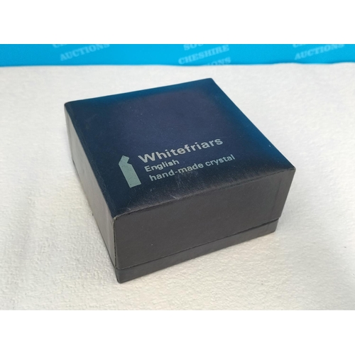 3 - Boxed Whitefriars Limited Edition 915/1,000 'Christmas 1975' Faceted Angel Millefiore Paperweight wi... 