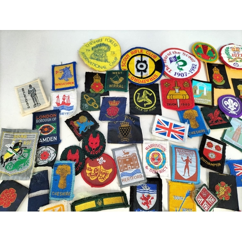 38 - Collection of Vintage Boy Scout Cloth Badges.