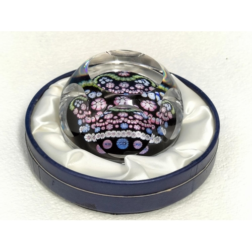 4 - Boxed Whitefriars Limited Edition 'Queen Elizabeth II Silver Jubilee' Millefiore Paperweight with Ce... 