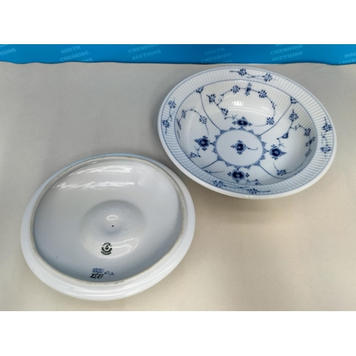10 - Royal Copenhagen 'Blue Fluted' Items (5) to include Lidded Tureen 2251 (11cm High, 25cm Diameter), 2... 