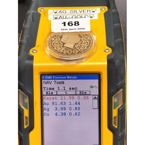 168 - Rare Hatton's of London 2026 King Charles III Tristan Da Cunha 22ct Gold Twenty Pound Coin '100th An... 