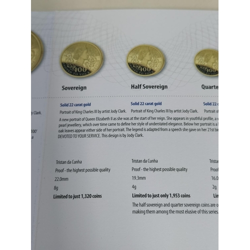 173 - Hatton's of London Tristan Da Cunha 2026 22ct Gold 'The Centenary of Queen Elizabeth II Gold Definit... 