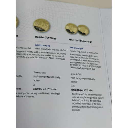 173 - Hatton's of London Tristan Da Cunha 2026 22ct Gold 'The Centenary of Queen Elizabeth II Gold Definit... 