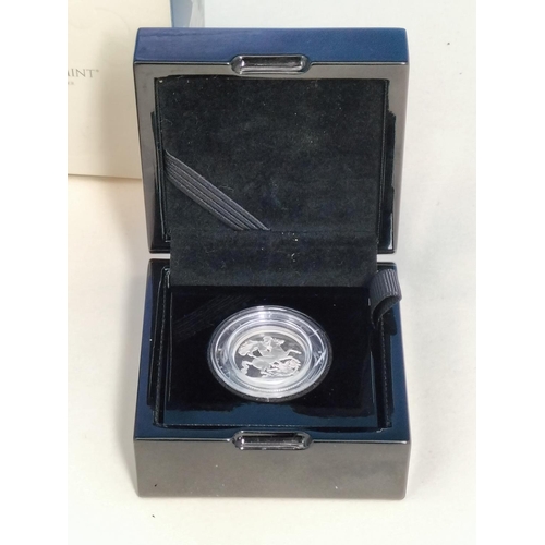 176 - Royal Mint 2025 King Charles III Silver Sovereign Proof Coin. Cased