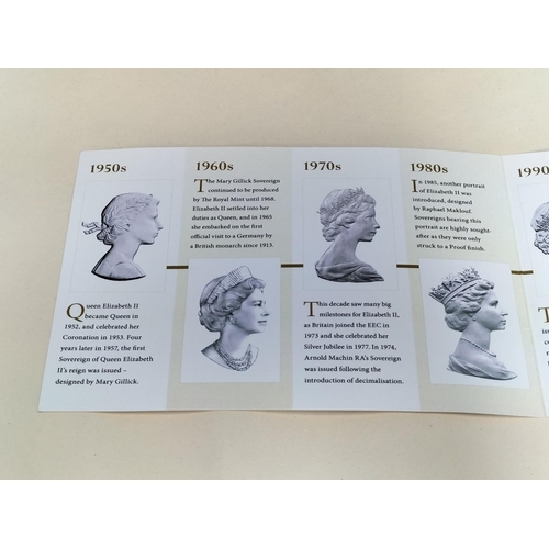 177 - Westminster Collection Boxed Set of Eight Full 22ct Gold Sovereigns 'The Seven Decades of Elizabeth ... 