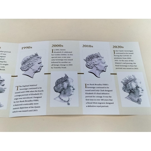 177 - Westminster Collection Boxed Set of Eight Full 22ct Gold Sovereigns 'The Seven Decades of Elizabeth ... 