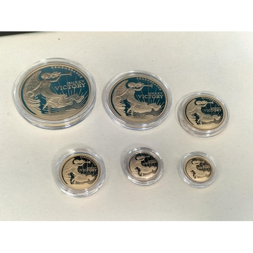 180 - Hatton's of London 2025 King Charles III Gold Proof Definitive Sovereign Set 'Remembrance Victory'. ... 