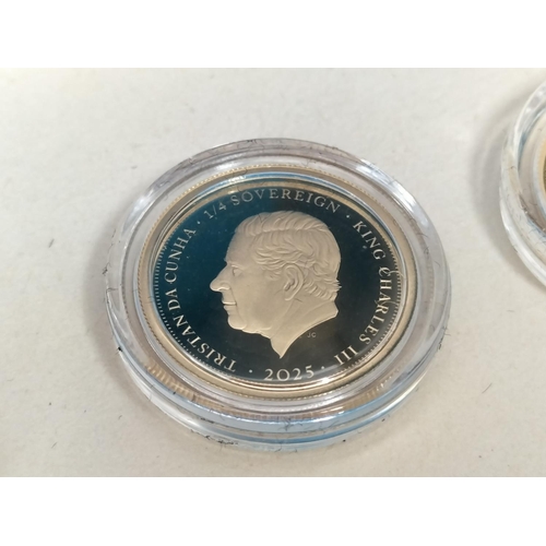 180 - Hatton's of London 2025 King Charles III Gold Proof Definitive Sovereign Set 'Remembrance Victory'. ... 