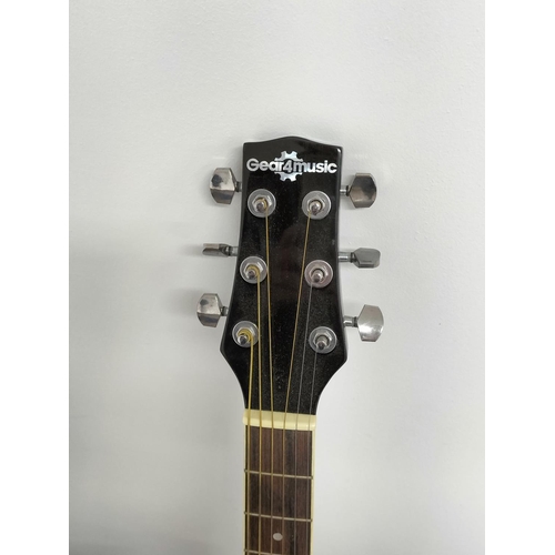 292 - Gear 4 Music Acoustic Guitar SC-10BK. Collection Only.