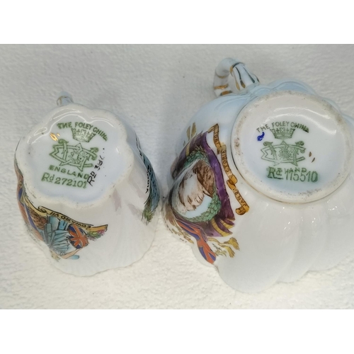 295 - Collection of Wileman & Co Foley China  Commemorative Ware to include The Death of Queen Victoria 19... 