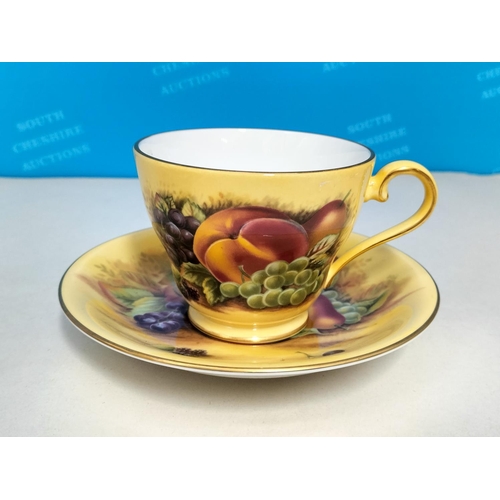 298 - Aynsley China 'Orchard Gold' Cups and Saucers (6).