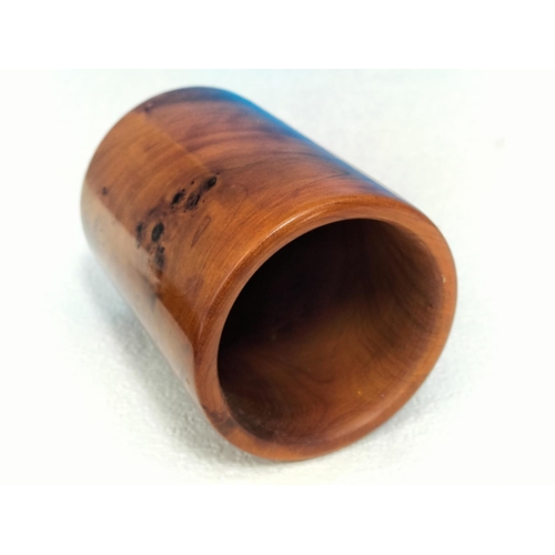 47 - Early 20th Century Burr Walnut Stationery Box and Pen Holder. Box 4cm High, 20cm x 10cm.