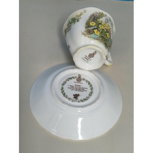 48 - Royal Doulton Brambly Hedge 'Summer' and 'Autumn' 9cm Mugs plus 'Spring' Cup and Saucer.