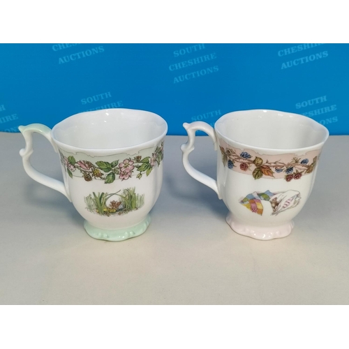 48 - Royal Doulton Brambly Hedge 'Summer' and 'Autumn' 9cm Mugs plus 'Spring' Cup and Saucer.