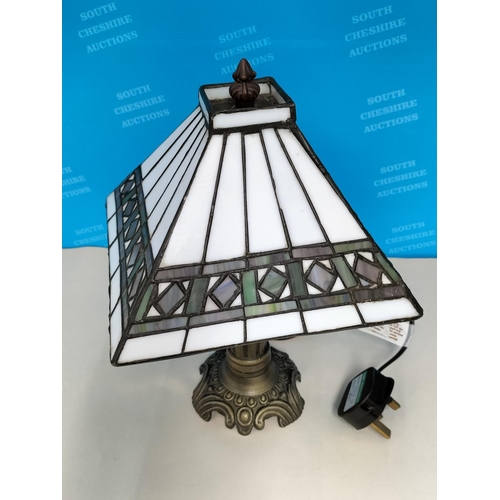 6 - Tiffany Style Table Lamp W/O. 32cm Tall