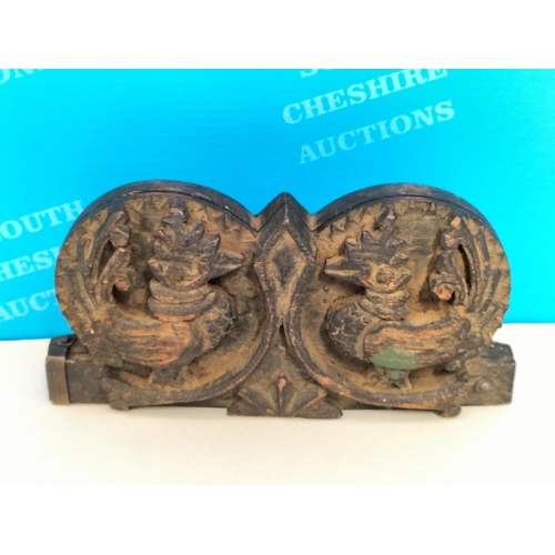 12 - Vintage Balance Scales in a Carved Wooden Case.