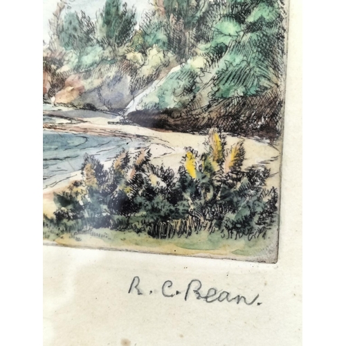 250 - Framed Watercolour and Pictures (3) by Rosina Charlotte Bean to include Brownsea Isle Poole Harbour,... 