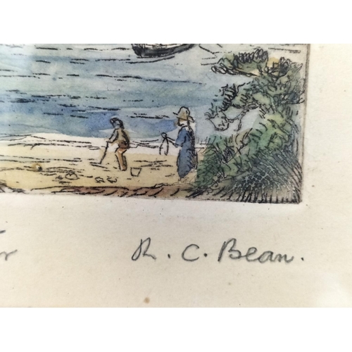 250 - Framed Watercolour and Pictures (3) by Rosina Charlotte Bean to include Brownsea Isle Poole Harbour,... 