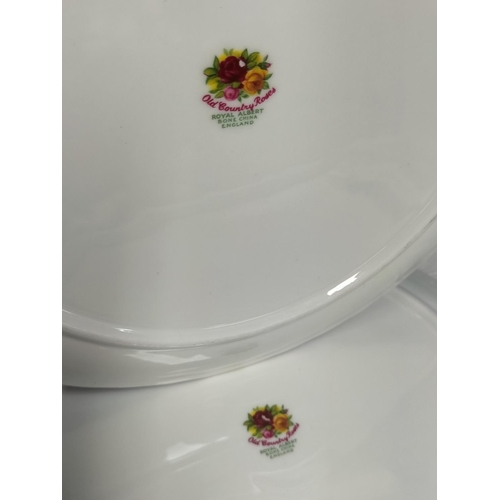 8 - Royal Albert 'Old Country Roses' Teapot, Coffee Pot, Jug and 2 x Cake Plates. Seconds.