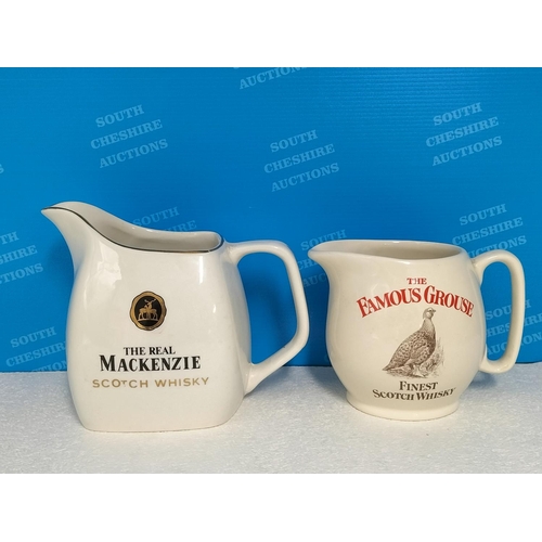 376 - Whisky Water Advertising Jugs (2), Wade Famous Grouse and Wade The Real Mackenzie. Tallest 15cm.