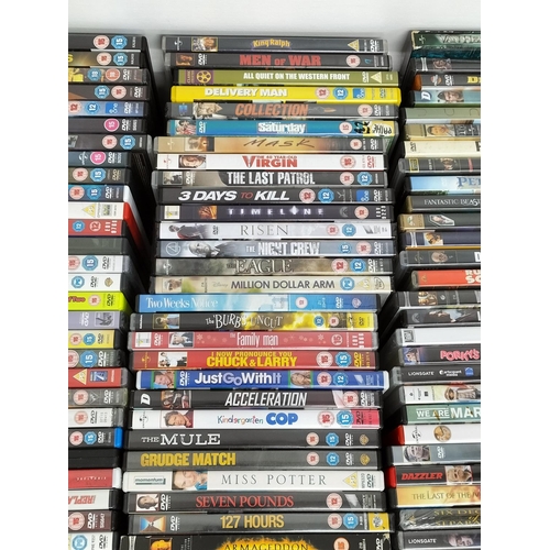 Large Collection 200+ Mixed Genre DVDs, Some Sealed.