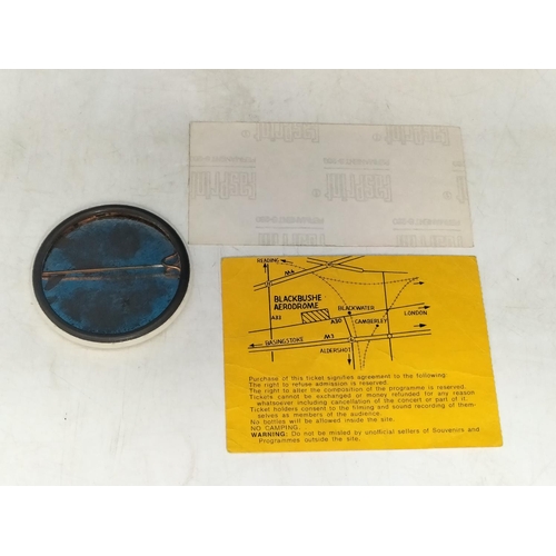 30A - Bob Dylan at blackbushe Aerodrome for The Picnic Tour 15 July 1978 includes ticket, tour programme o... 