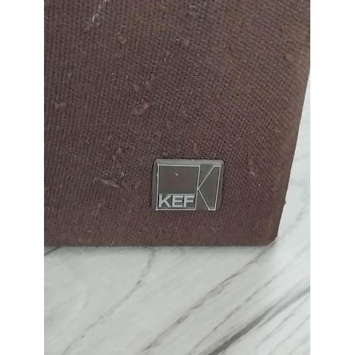 5 - Pair of vintage 1980's KEF Coda III book shelf speakers (Untested)
