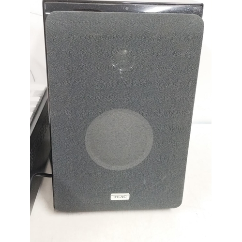 5A - TEAC CR-H258I CD receiver with speakers (powers up) W/O With Compatible Replacement RC-1307 Remote C... 