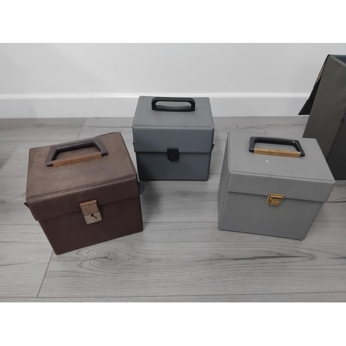 6A - Collection of record carry cases to include 5 single record cases and 1 album case