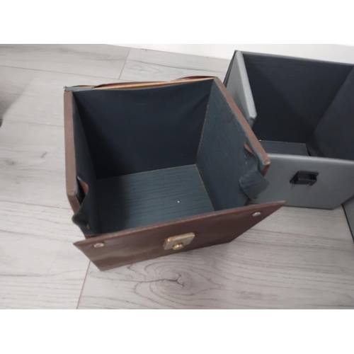 6A - Collection of record carry cases to include 5 single record cases and 1 album case