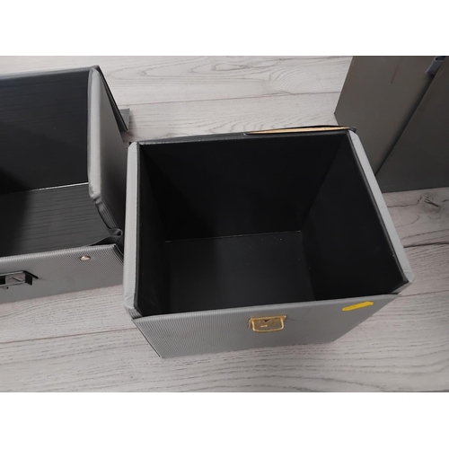 6A - Collection of record carry cases to include 5 single record cases and 1 album case