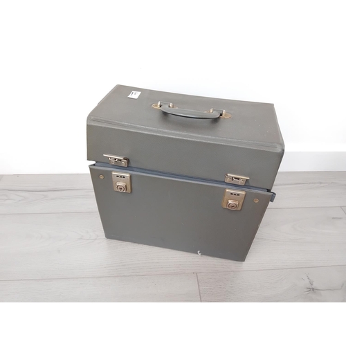 6A - Collection of record carry cases to include 5 single record cases and 1 album case