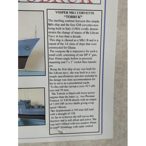 Deans Marine 1:100 Scale Model Boat Kit Vosper 1B Corvette 'Tobruk ...