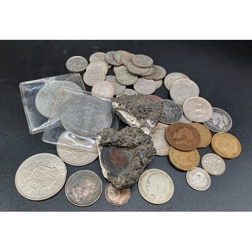 25 - LARGE QTY SILVER COINS- GEORGE III, VICTORIA CROWN, VITTORIA EMANUEL  ETC.