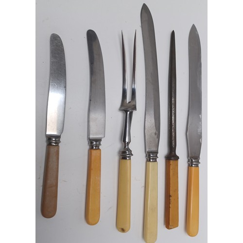 BONE HANDLE CARVING SET