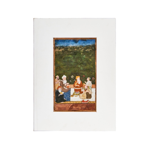 260 - Indian Miniature Depicting Sheiks & Attendents, Mughal, India,18th Century,An Indian Miniature Depic... 