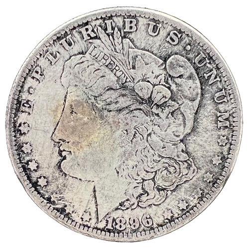 284 - 1896 O MORGAN USA SILVER DOLLAR COIN1896 O Morgan Silver Dollar. Diameter: 3.8cm, Weight: 26g... 